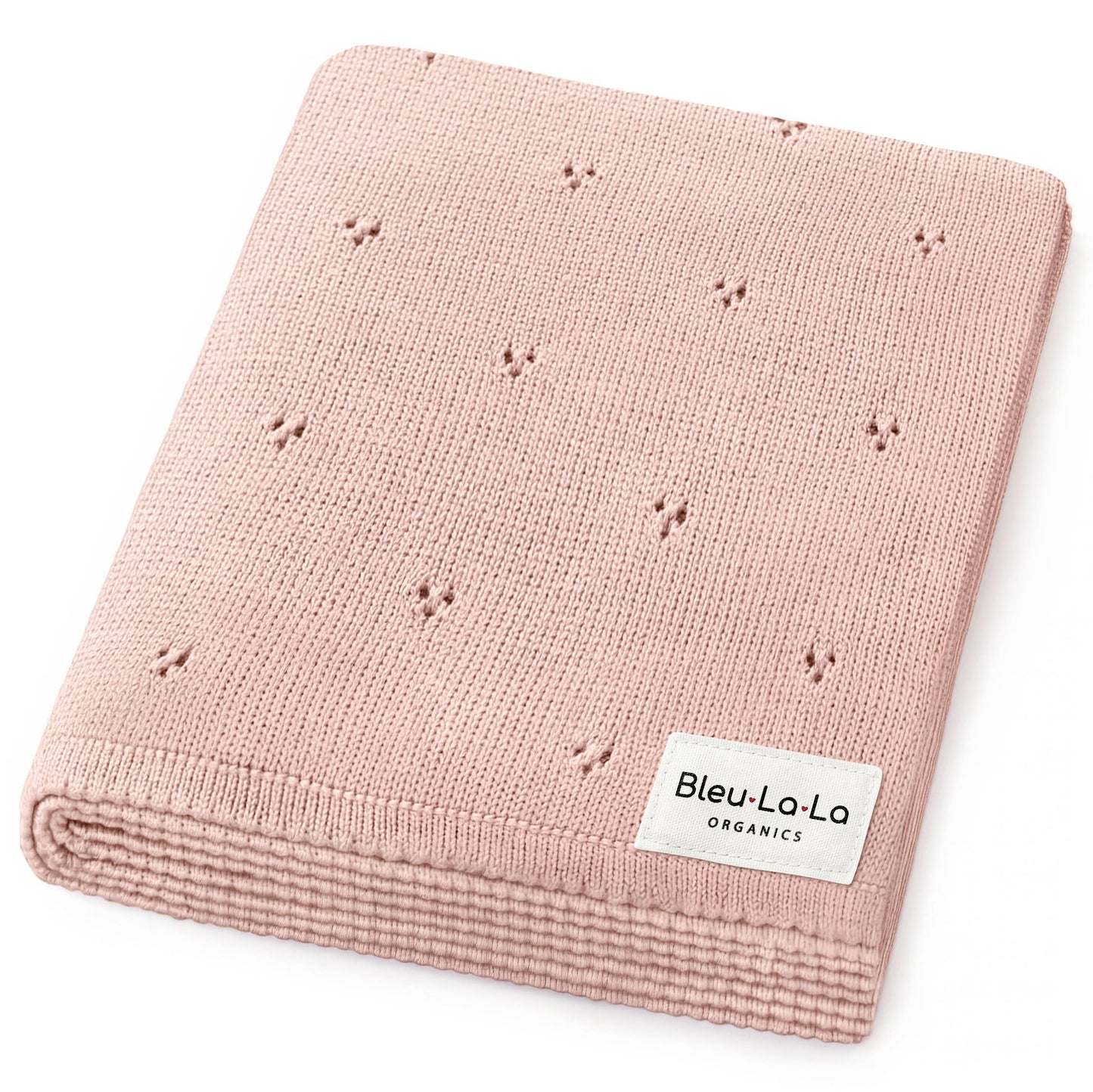 100% Organic Cotton Pointelle Baby Blanket