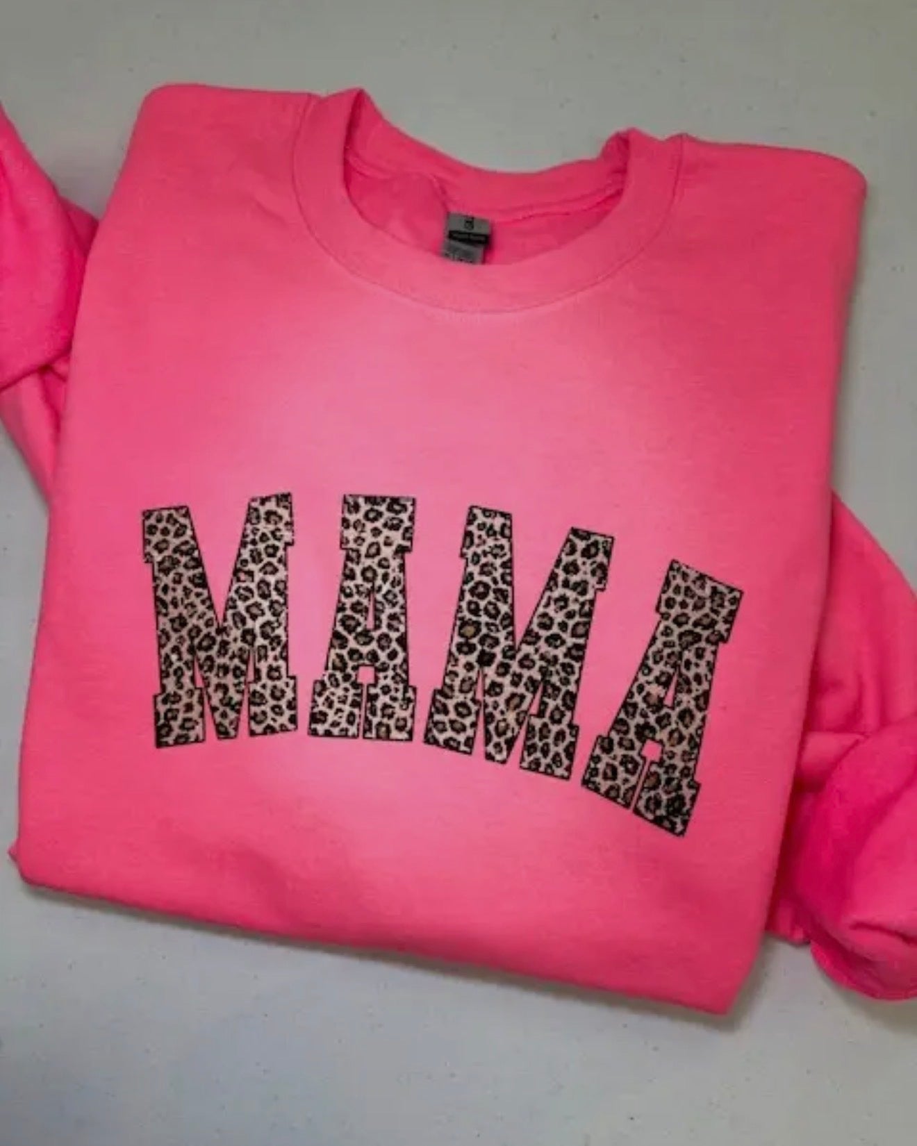 Mama Leopard Print Sweatshirt