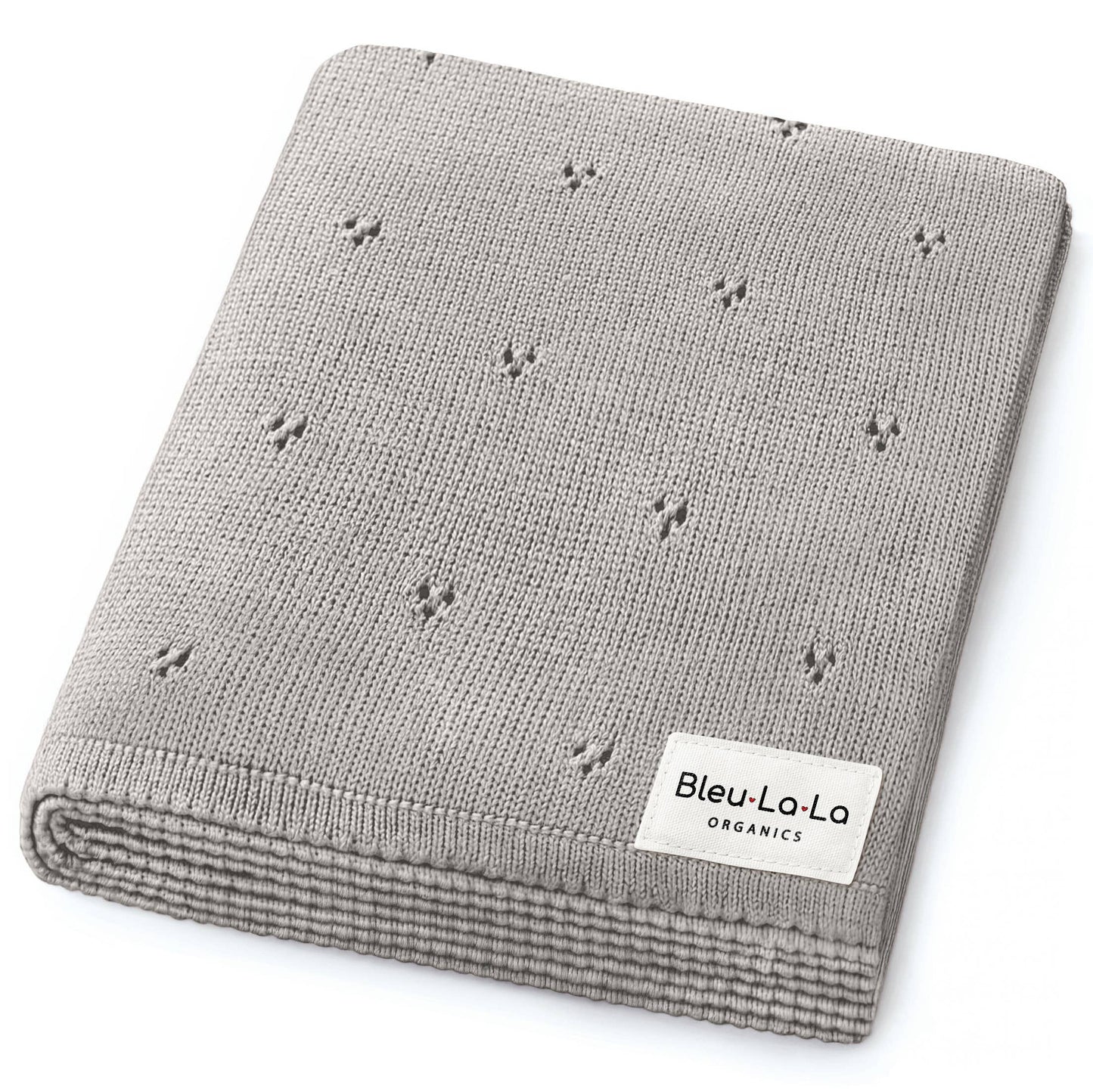 100% Organic Cotton Pointelle Baby Blanket
