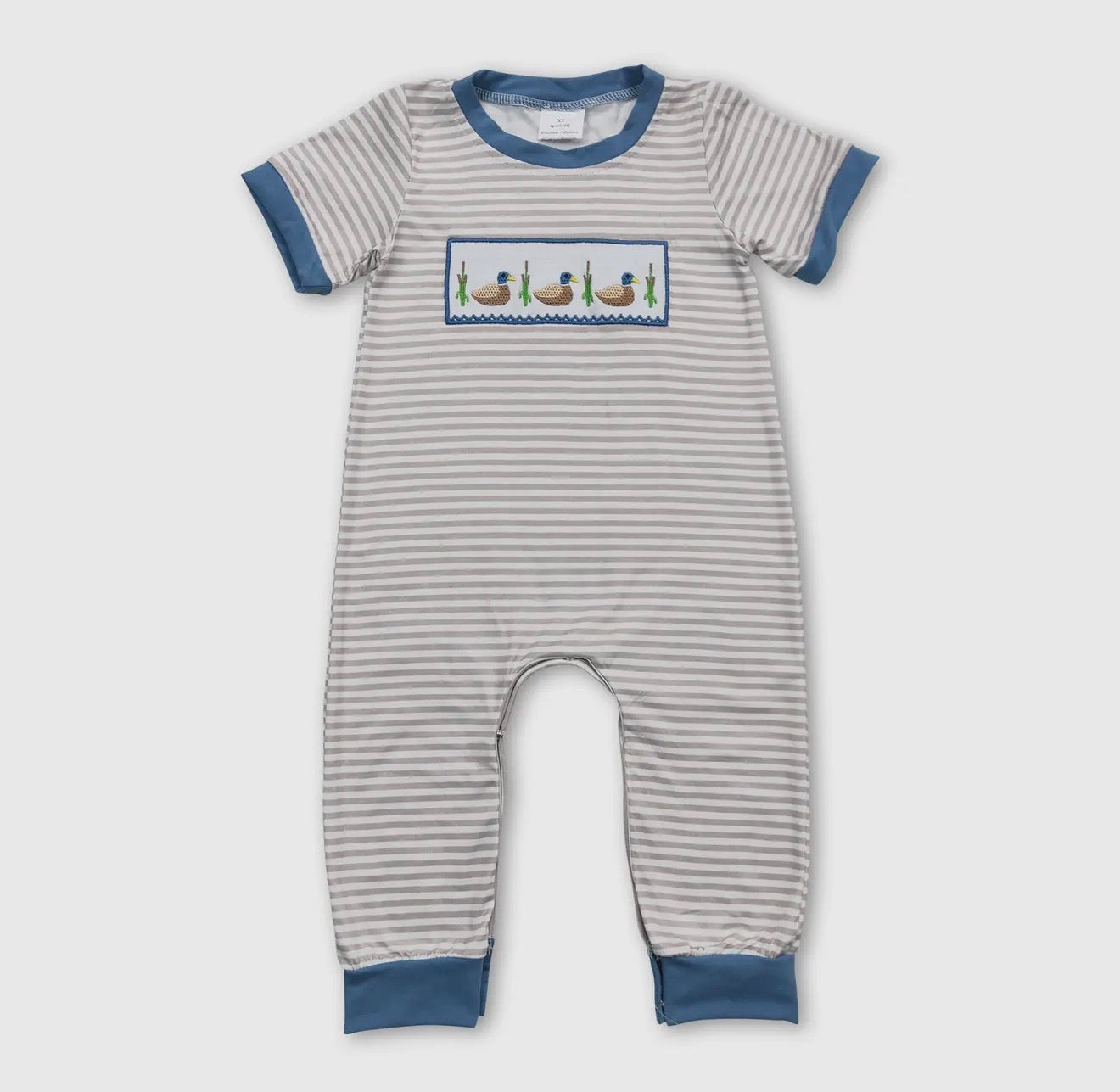 Duck Embroidered Romper