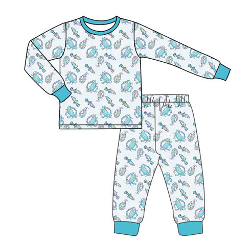 Coastal Watercolor Pant Set