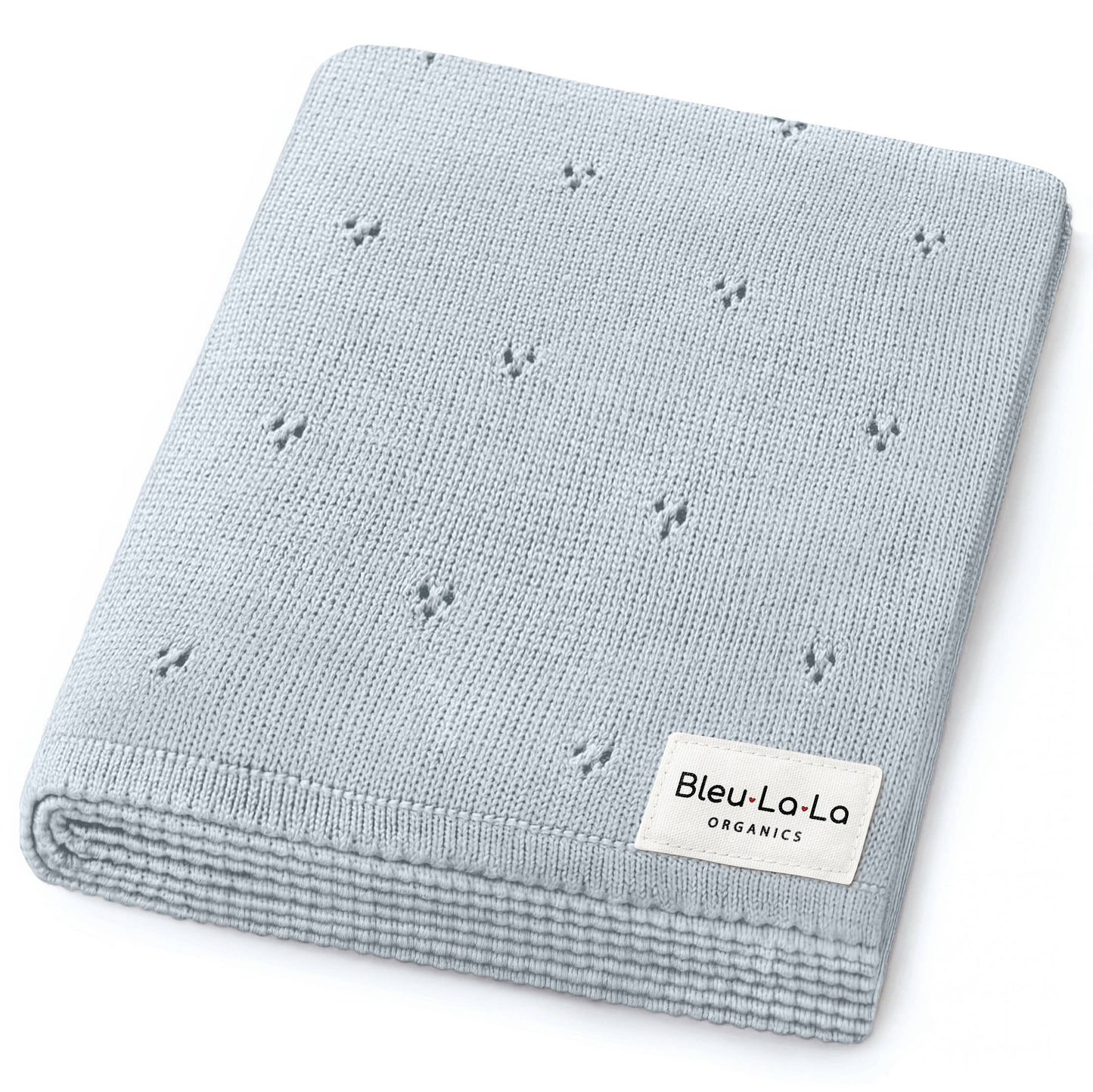 100% Organic Cotton Pointelle Baby Blanket