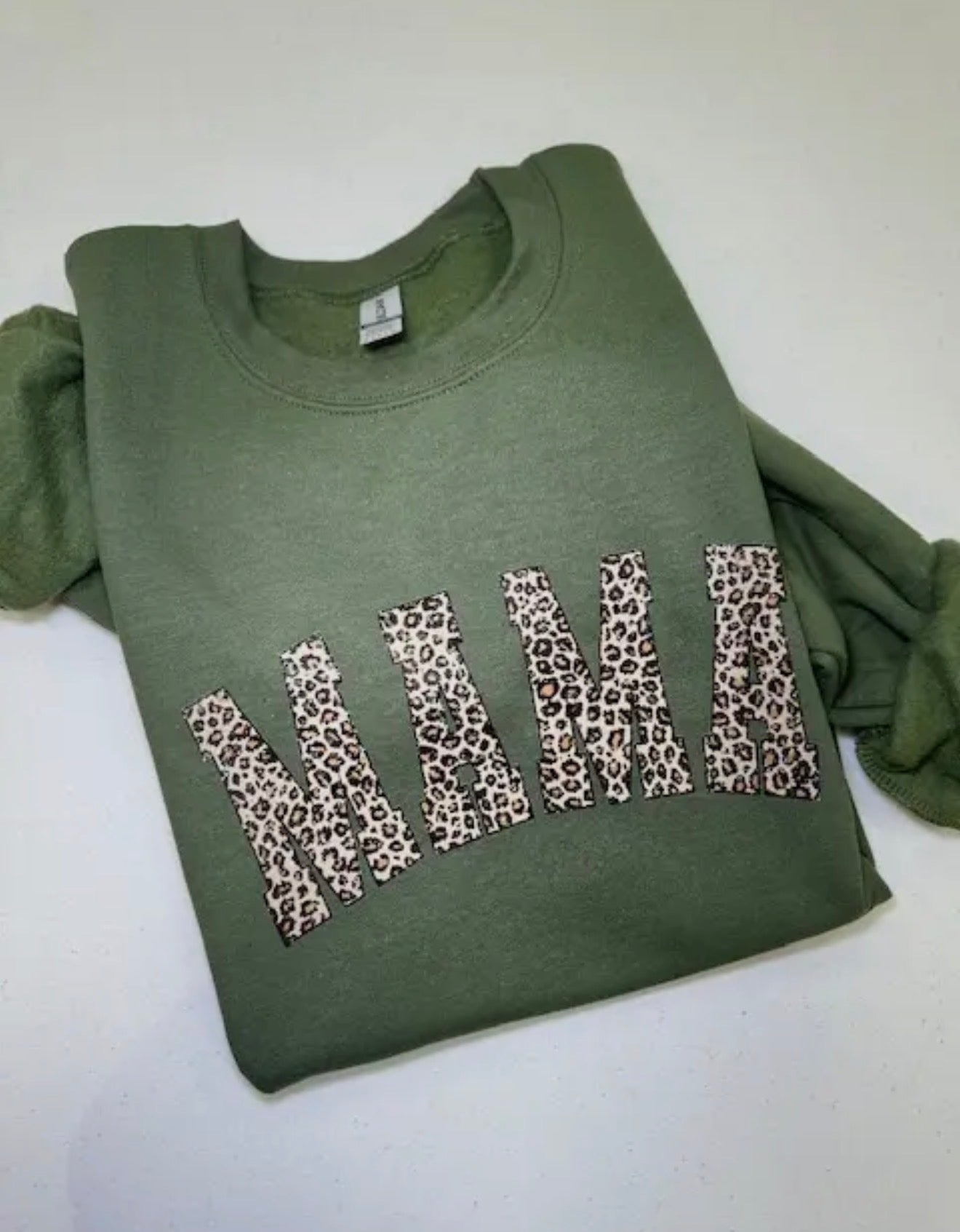 Mama Leopard Print Sweatshirt