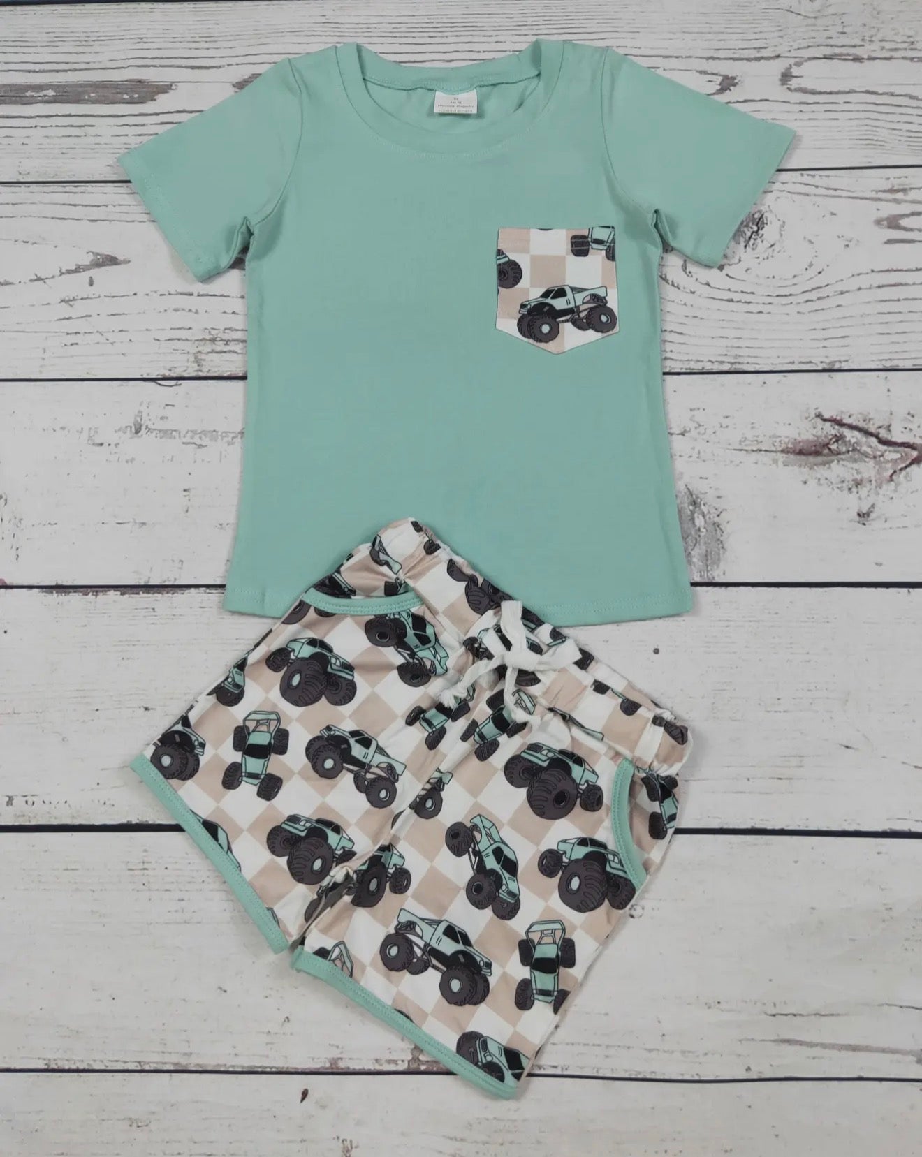 Monster Truck Short Set