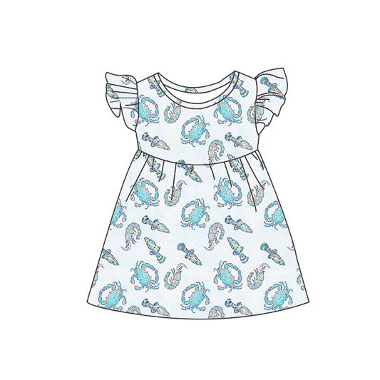 Coastal Watercolor Dress