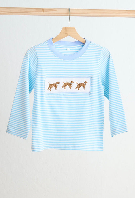 Puppy Hand Smocked Shirt