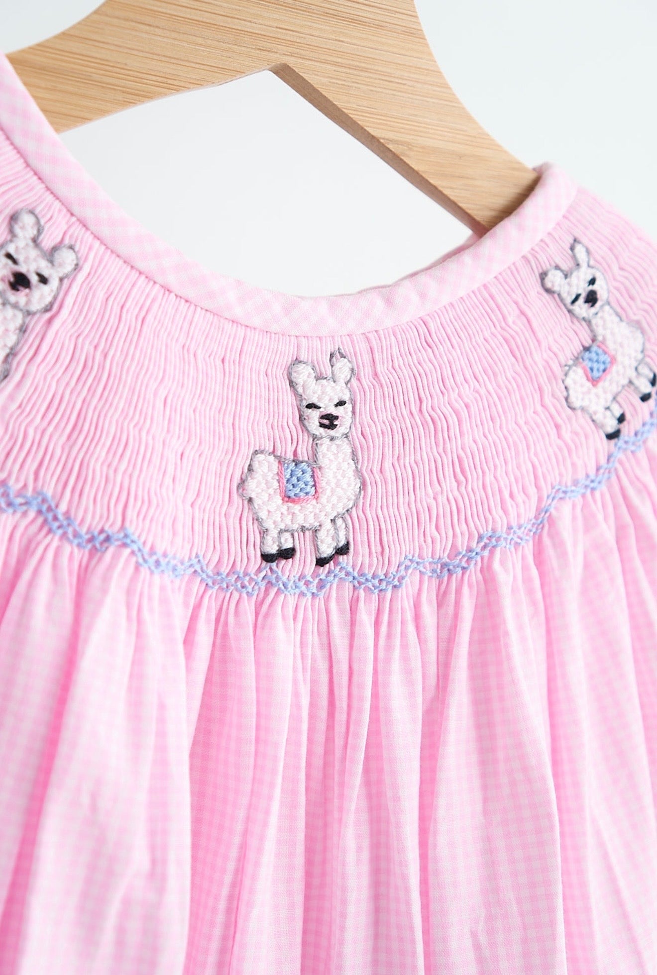 Alpaca Hand Smocked Romper