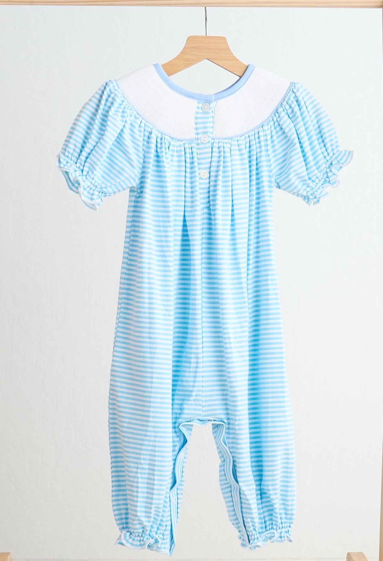 Puppy Hand Smocked Romper