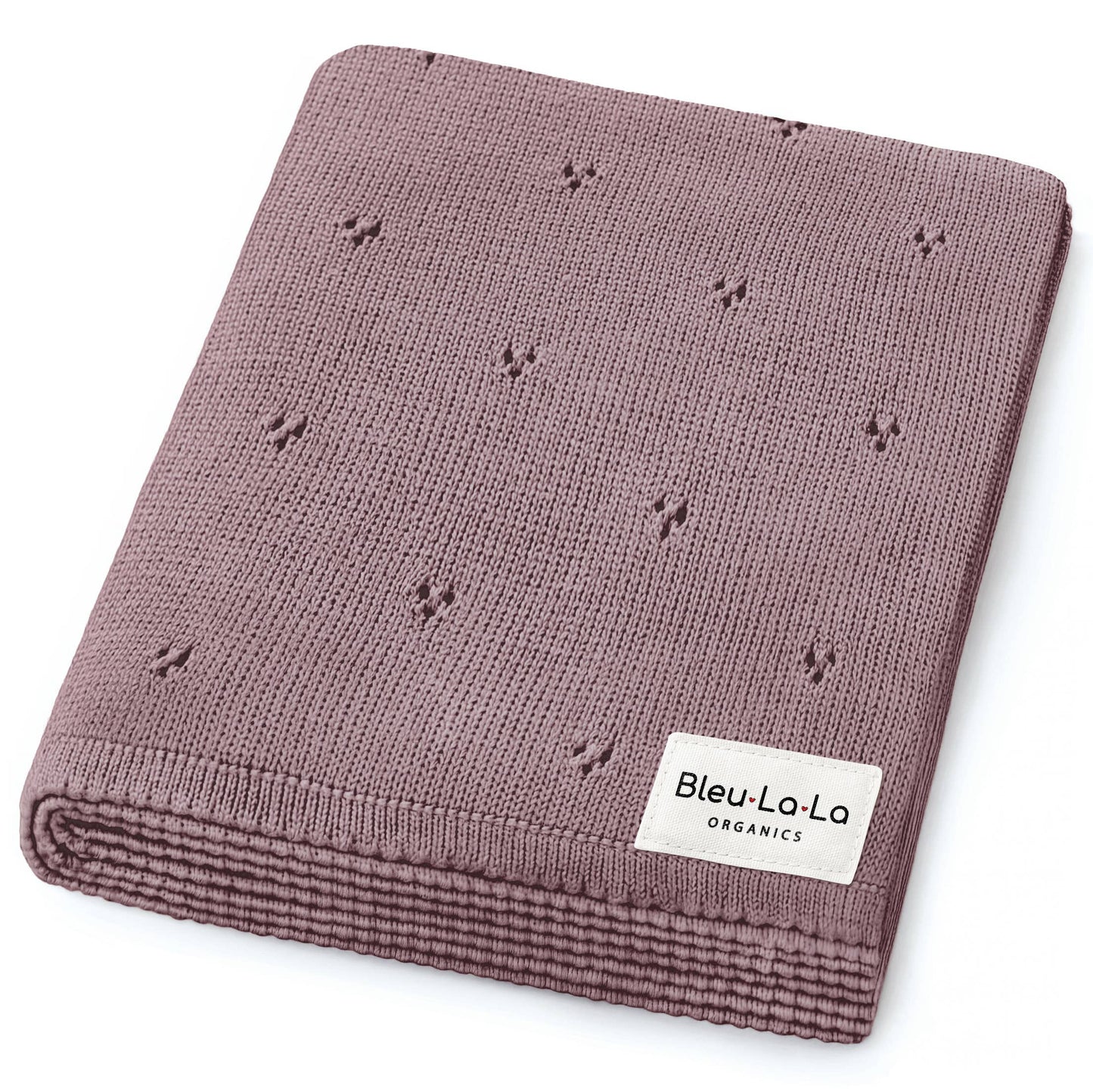 100% Organic Cotton Pointelle Baby Blanket