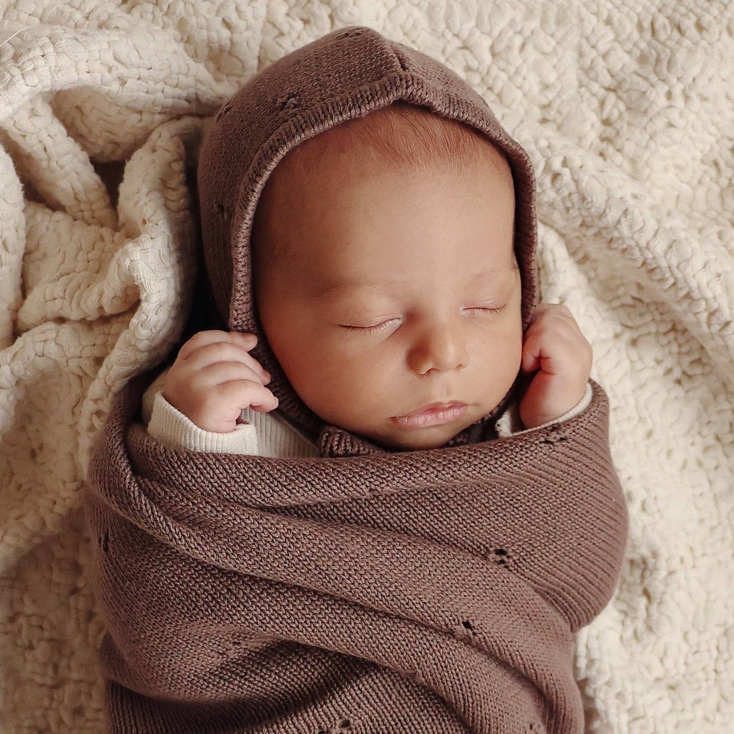 100% Organic Cotton Pointelle Baby Blanket