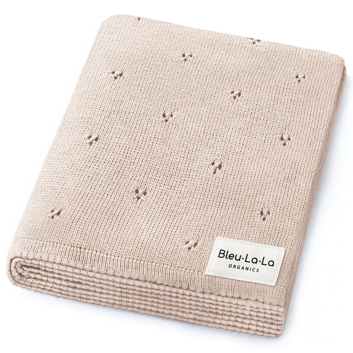 100% Organic Cotton Pointelle Baby Blanket