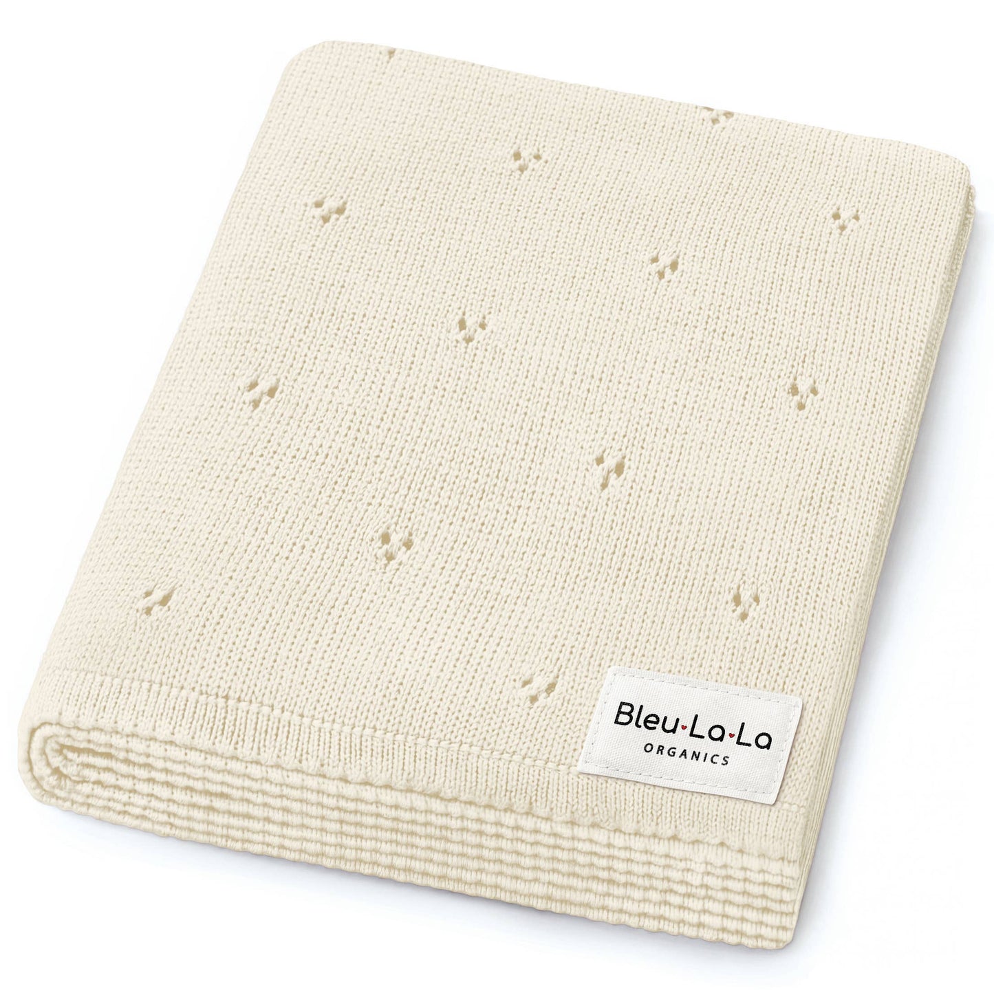 100% Organic Cotton Pointelle Baby Blanket